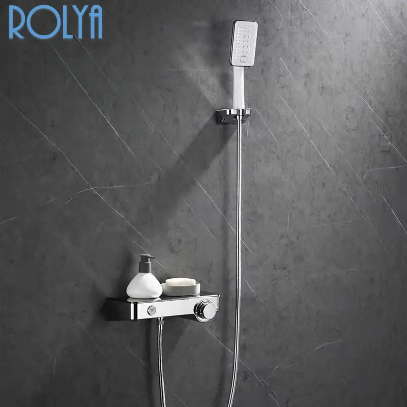 

Bathroom Faucet Black Bath Faucet Brass Simple Shower Set Wall Mounted Bathtub Shower Mixer Tap Shower Faucet Shower Set Mixer