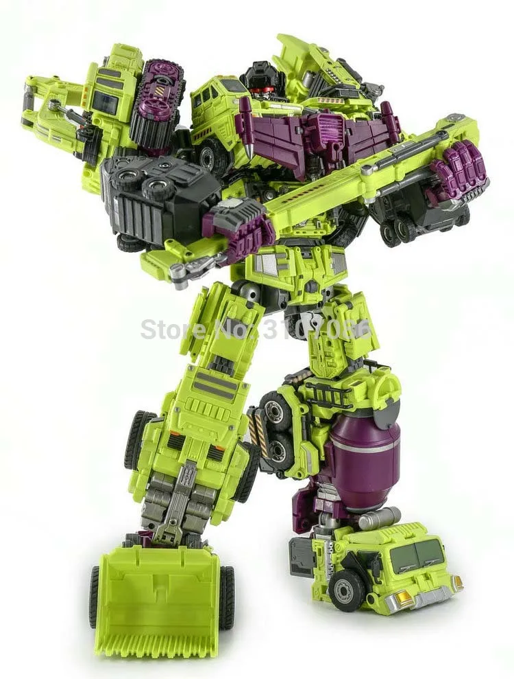 JinBao Разрушитель трансформации G1 GT негабаритных 6в1 Bonecrusher скраппер Гравитация Mixmaster крюк ко фигурка Робот Игрушки