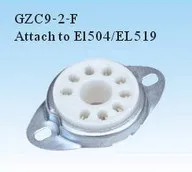 7 шт. керамическая Трубная розетка 9 pin GZC9-2-F Серебряная ножка для EL504 трубчатого