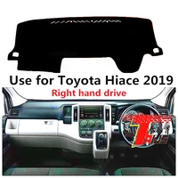 taijs factory new arrival simple polyester fibre car dashboard cover for toyota hiace 2019 right hand drive