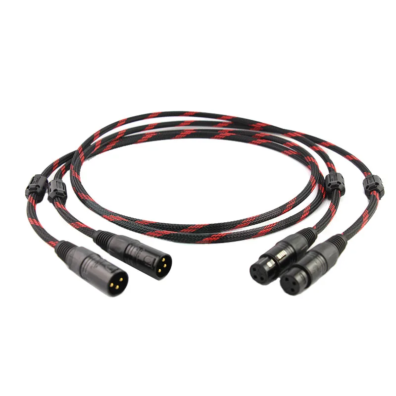 

Pair A53 5N OCC copper XLR balanced Audio Interconnect Cables with NEUTRIK XLR plug