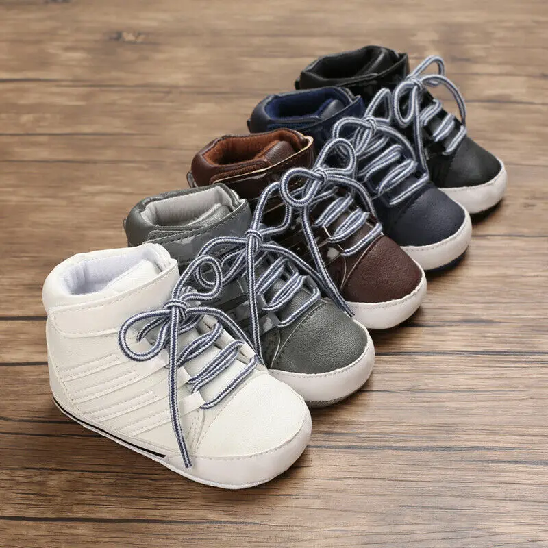 

Imcute New Baby Fashion Newborn Baby Shoes Boy Girl Soft Sole Leather Crib Shoe First Walkers Sneaker
