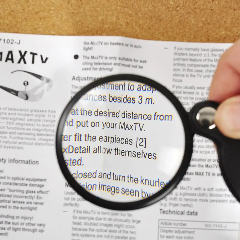 Портативная круглая маленькая Удобная лупа 5X Мини складное карманное