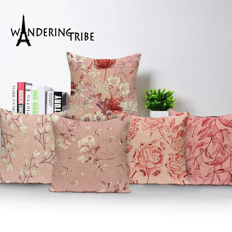 Украшение фермерского дома наволочка чехол для подушки с растительным цветком