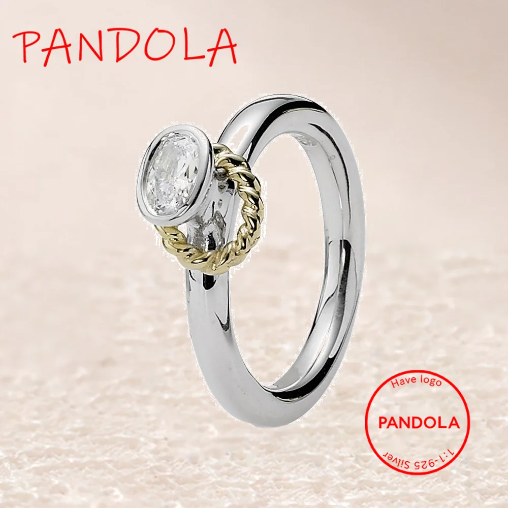 

190830CZ 14k Gold Halo Clear CZ Ring
