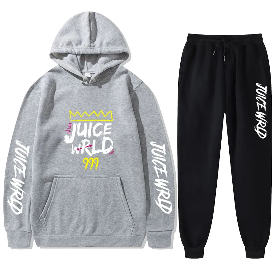 Спортивный костюм мужской зимний из 2 предметов толстовка с капюшоном и штаны -