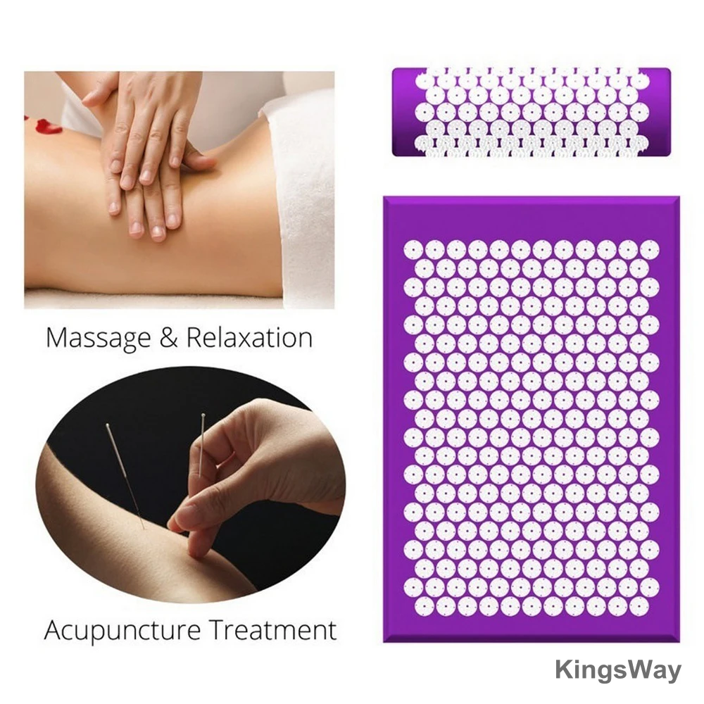 Новая подушка Массажер Массажный коврик для йоги Акупрессура снять стресс