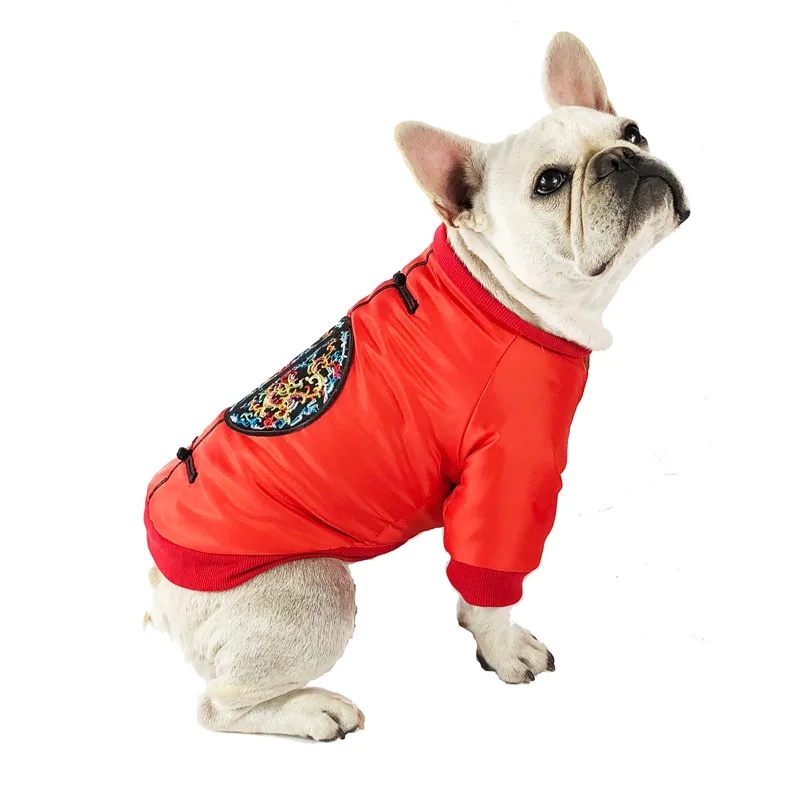 Одежда для мопса одежда французского бульдога куртка на новый год питомца наряд