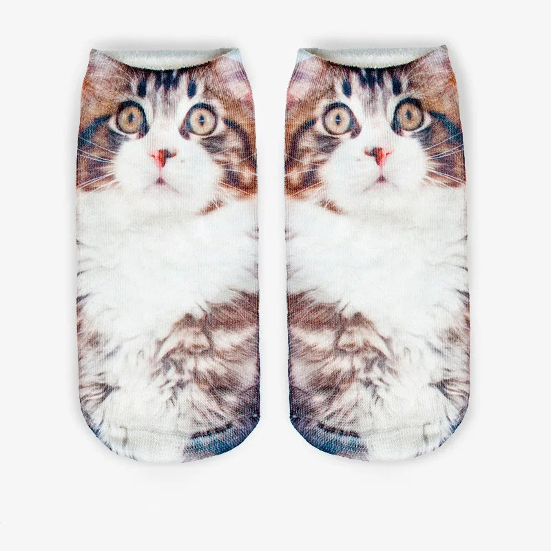 14 Модные Милые 3D Носки с рисунком крутой обезьяны Sox женские носки Chaussette Animal Веселая 3D-печать носки до лодыжки унисекс художественные носки - Цвет: 14