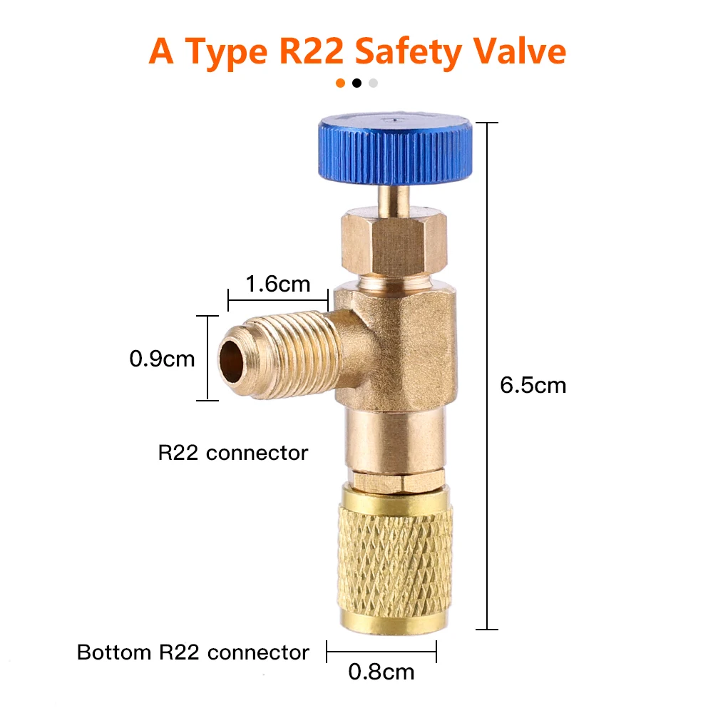 High Quality Liquid Safety Valve R410 R22 Air Conditioning Refrigerant 1/4 &ampquotSafety Adapter Repair and Fluoride | Обустройство