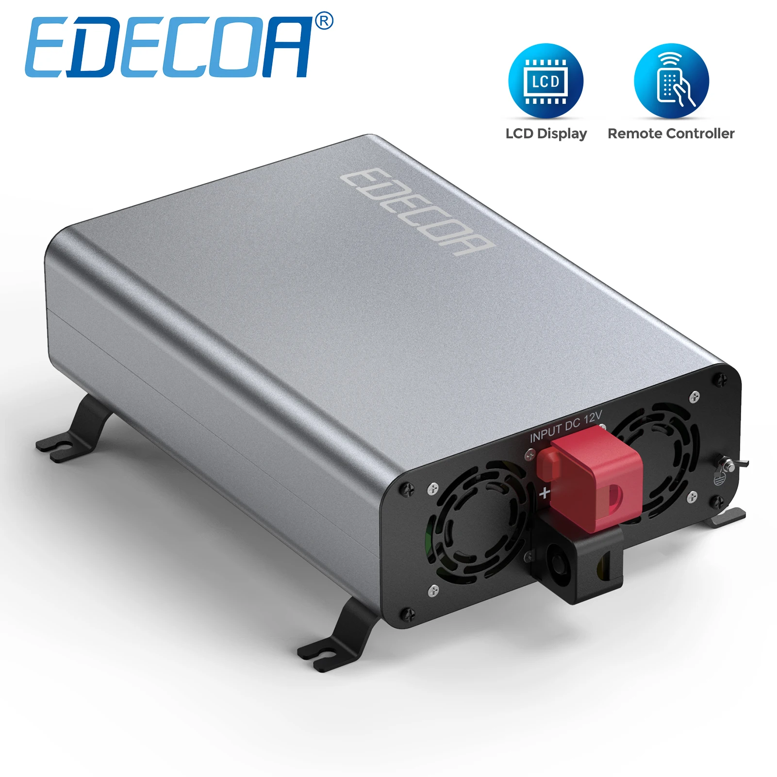 

New Arrival 2000w Edeoca 2.0 Modified Sine Wave Power Inverter 12v 220v Home Use Off Grid Solar Converter