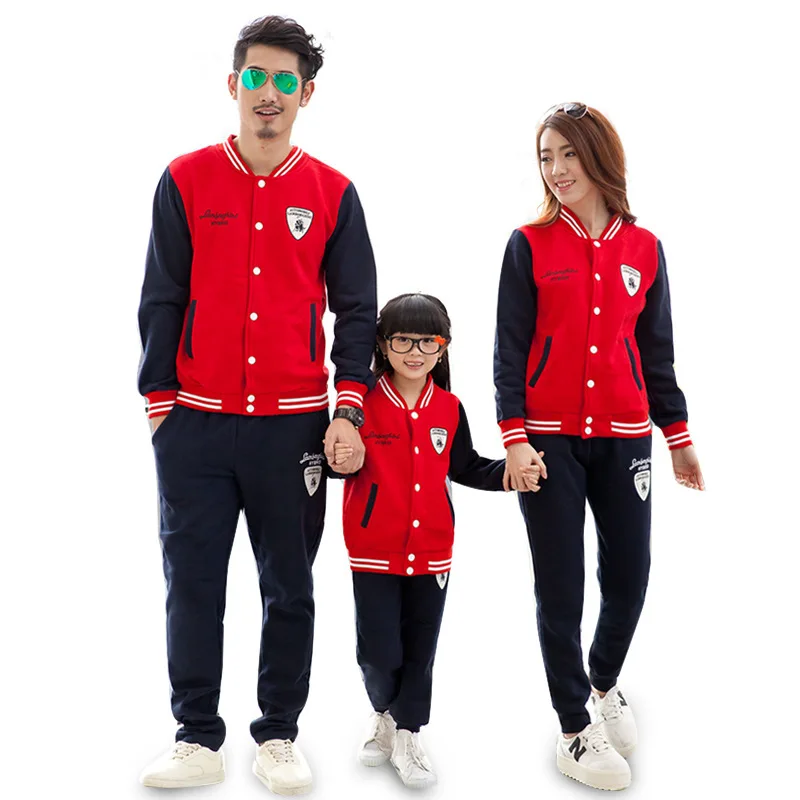 Семейный спортивный костюм для мамы и дочки комплект одежды родителей детей