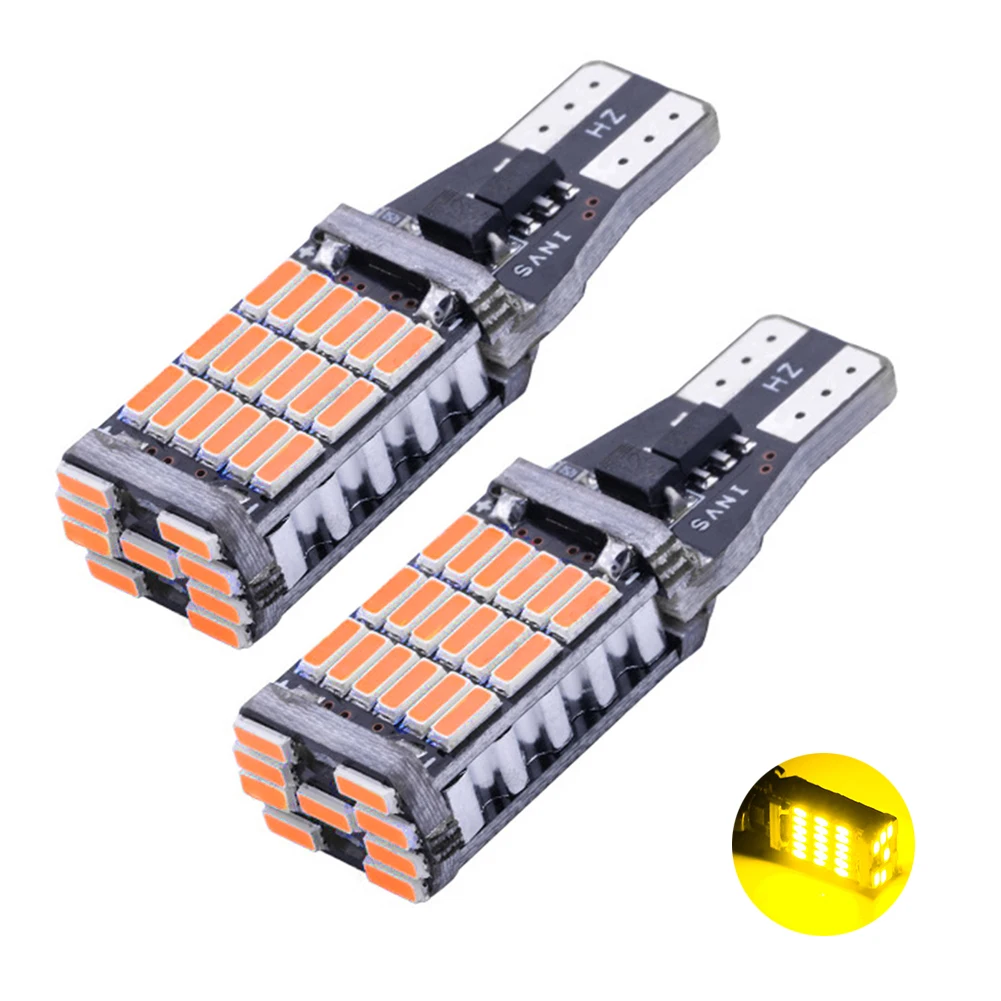 2 шт. T15 4014 45SMD P21W W16W CANBUS без неисправностей автомобиля задние светодиодные лампы