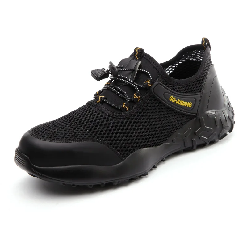 

Breathable Net Face Labor Protection Shoes Portable Anti Smashing and Anti Piercing Safety Shoes men Work shoes men