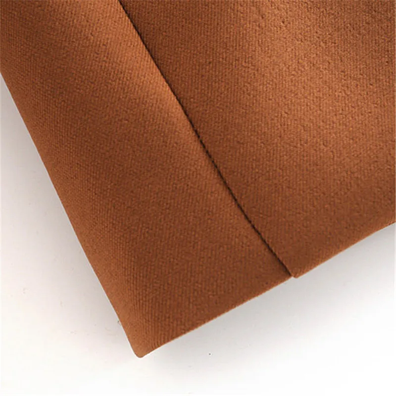 

2020 Spring Women brown solid double breasted suit jacket office ladies blazer pockets design work wear tops