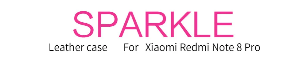 Кожаный чехол-накладка для Xiaomi redmi note 8 NILLKIN Sparkle супер тонкий чехол-книжка для redmi note 8 pro PU