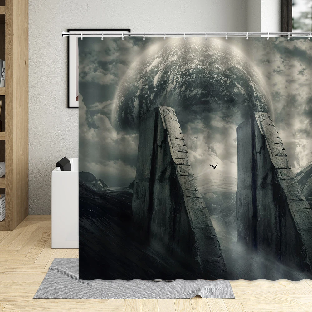 

Занавеска для душа с изображением космоса, звездного неба