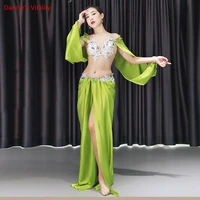 new style belly dance costumes senior sexy handmake bra toplong skirt 2pcs belly dance set for women belly dance suits