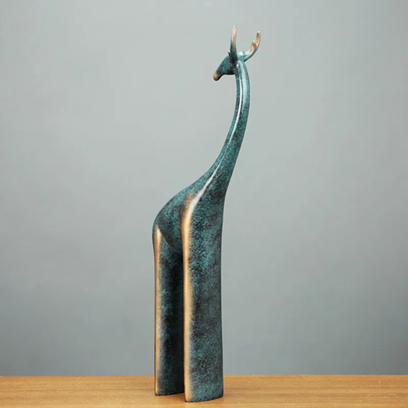 

Nordic Abstraction Arts Simulation Giraffe Home Decoration Creative Living Room Office Entryway Decor Figurine X4853