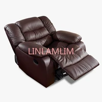 antique european creative cow real genuine leather chair single living room sofa chairs swivel chair functional chair recliner