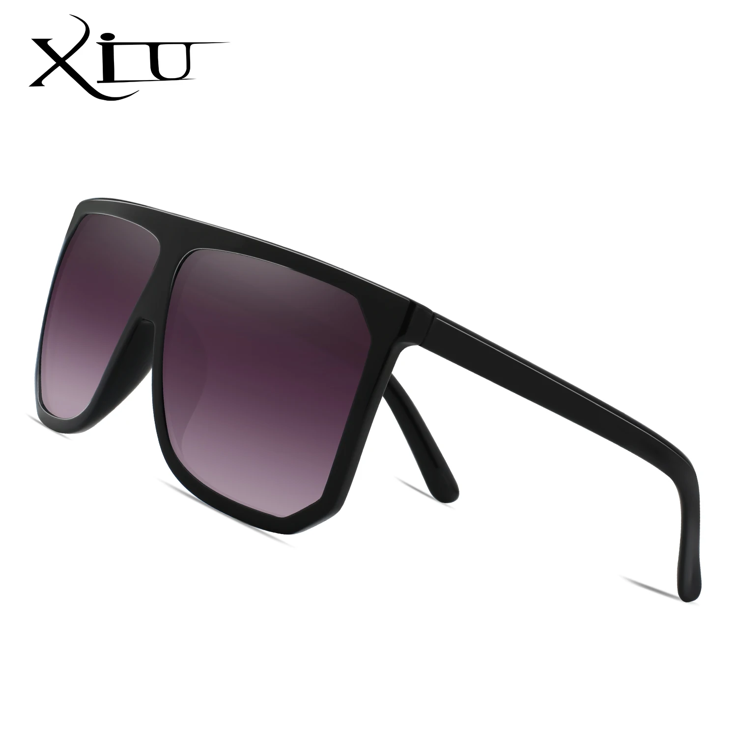 

XIU Sun Glasses For Women Brand Designer Fashion Luxury Oversized Vintage Sunglasses Sqaure Sunglass Retro Female Flat eyewear