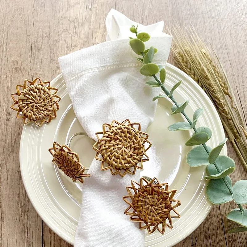 Набор колец из 6 предметов ручной работы винтажные Классические Держатели