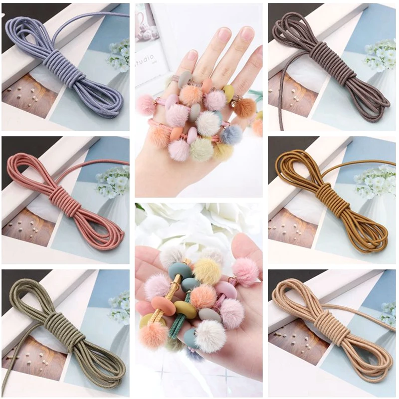 Лента эластичная круглая однотонная 5 ярдов|Резинки| |