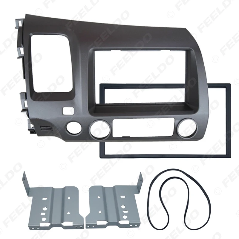 FEELDO Автомобильный CD/DVD стерео панель 2Din фасции рамка для HONDA Civic(LHD с SRS отверстие)