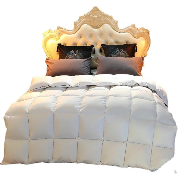 

Однотонное осенне-зимнее одеяло с гусиным пухом, удобное и теплое одеяло, пододеяльник для дома