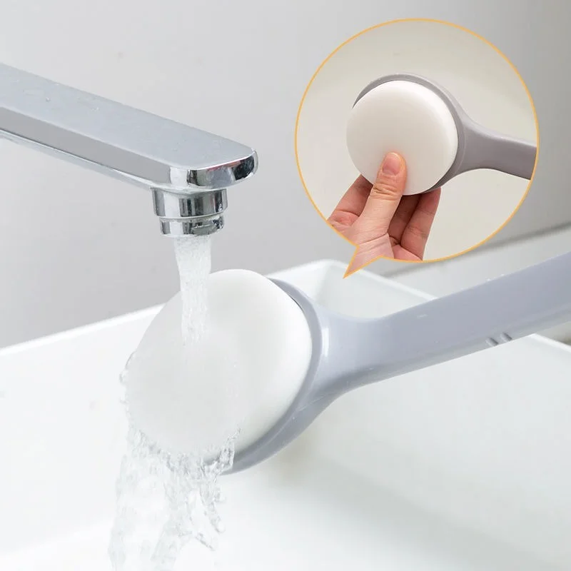 Отшелушивающая губка для ванны с длинной ручкой скребок спины оборудование