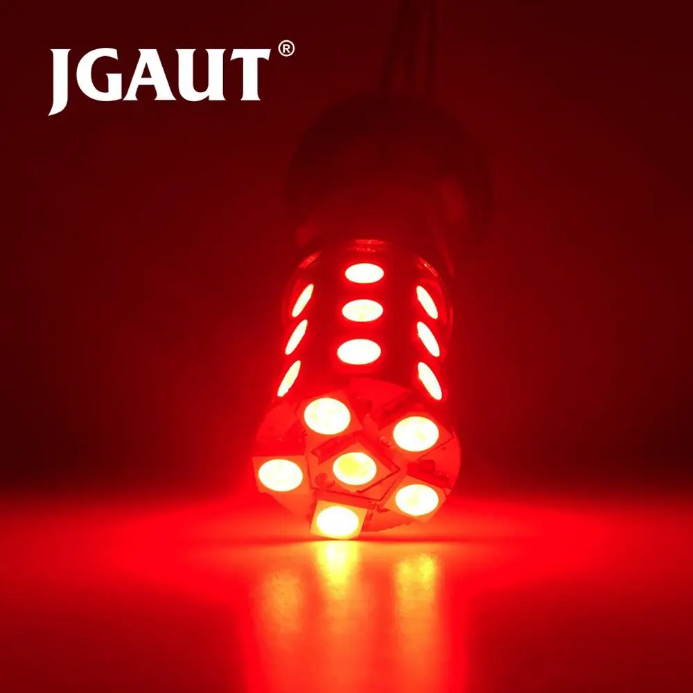 7443 7440 3156 3157 T20 T25 красный светодиодный светильник 27 SMD 5050 Автомобильная Лампа