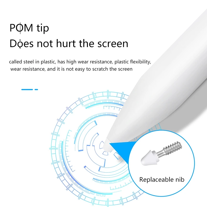 

Capacitive Press Pen Stylus Pens for Press Sns Smart Digital Pencil Compatible for iPad and Most Tablet