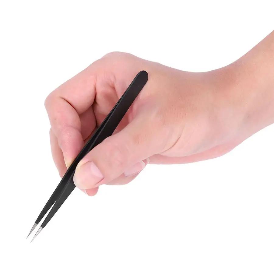 Набор пинцетов 11 шт. набор из парусины прямые Антистатические инструменты