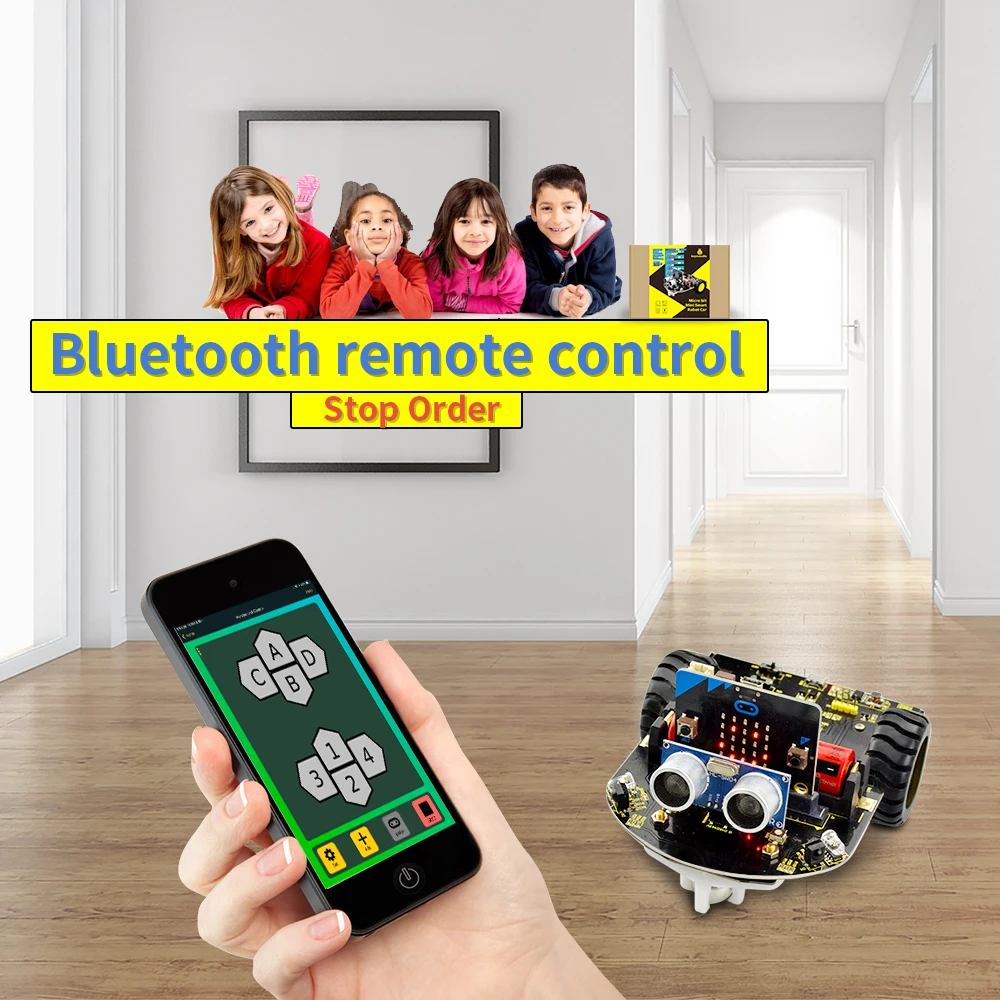 Keyestudio микро: бит мини умный робот автомобиль для Arduino (нет основной платы) |