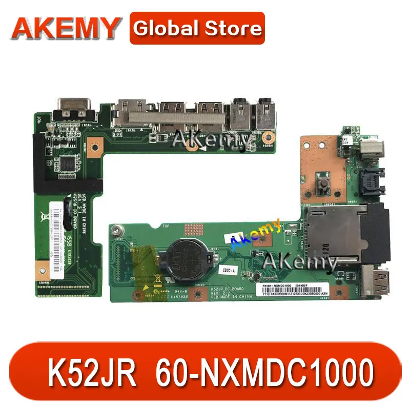 AK OriginFor ASUS K52 K52J K52JR K52JC K52DR X52F K52F X52J DC Power Jack аудио Плата 60 NXMDC1000 100% протестированная