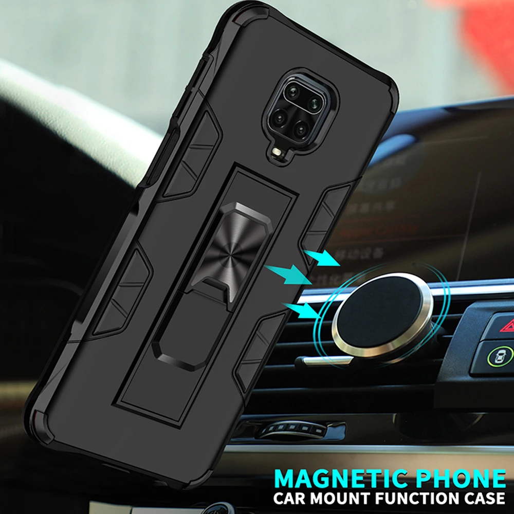 Чехол для Xiaomi Redmi Note 9 pro 9s 8A 8 Pro 7 бронированный противоударный чехол-подставка