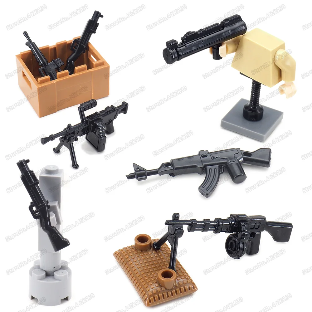 Военная сборка RPD световые пулеметы снаряжение оружием Набор строительных