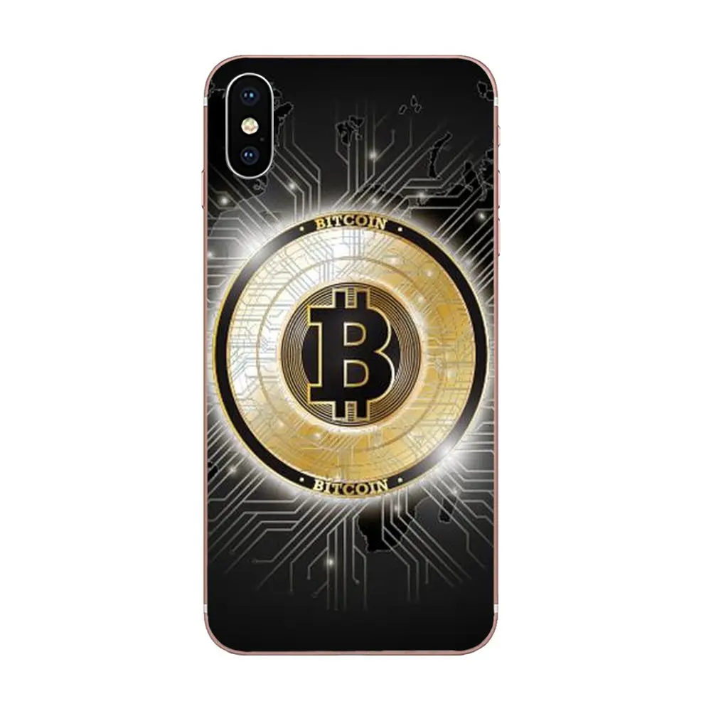 Bitcoin Coins Virtual Currency TPU Art Print For Huawei Honor Mate 7 7A 8 9 10 20 V8 V9 V10 G Lite Play Mini Pro P Smart | Мобильные