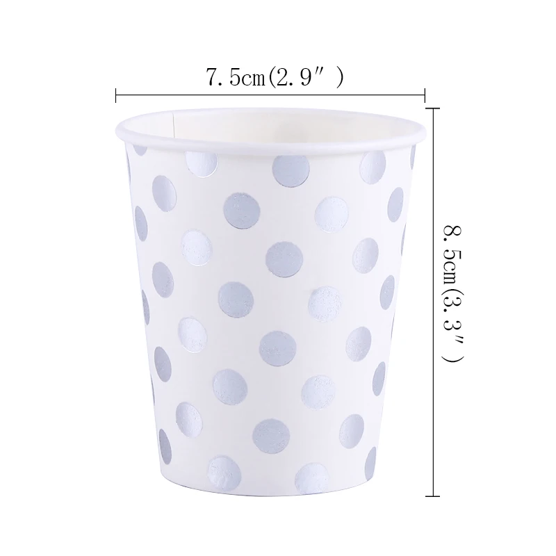 10pcs cup 10 шт. 350 мл Серебряный флэш Стиль холостяк Singleism День Рождения украшения для взрослых детей принадлежности бумажные одноразовые столовые приборы чашки - Цвет: 10pcs cup