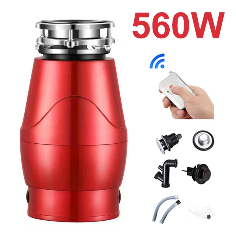 

560W Kitchen Garbage Disposal Crusher Food Waste Disposers Stainless Dteel Grinder Appliances