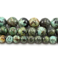 natural stone african turquoise round loose beads strand 4681012mm 15inch for jewelry diy making necklace bracelet