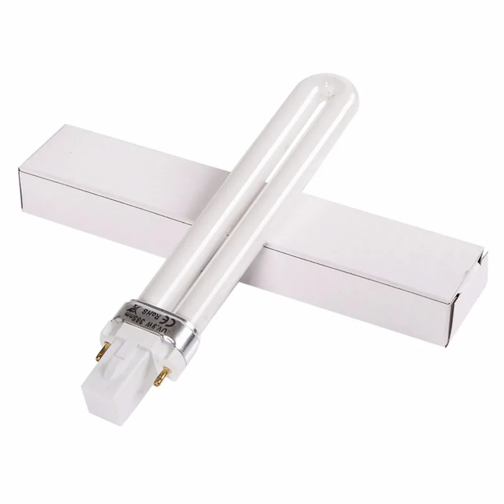 

Professional U-shaped 365nm Nail Art UV Gel Dryer 9W Light Lamp Tube Replacement Tube Nail Curing Dryer Nail Manicure Tool
