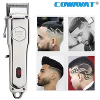all metal barber hair clipper professional electric hair trimmer men cordless haircut beard shaver magic machine rechargeable