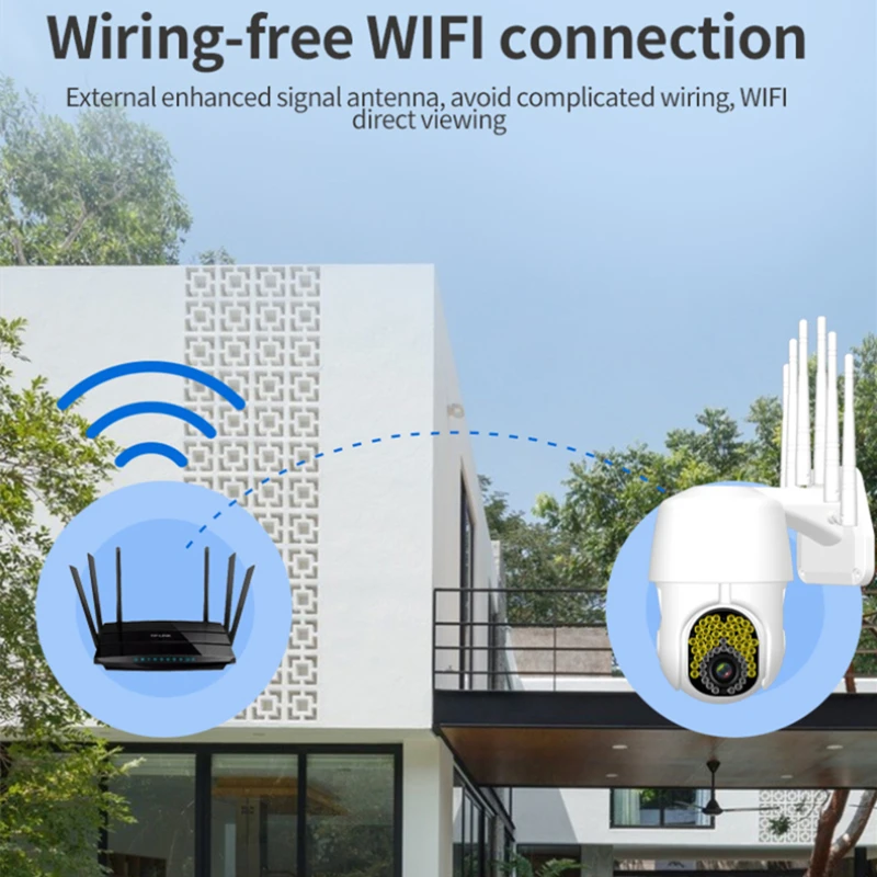 IP-камера наружная с датчиком присутствия Wi-Fi 1080P 2 МП | Безопасность и защита