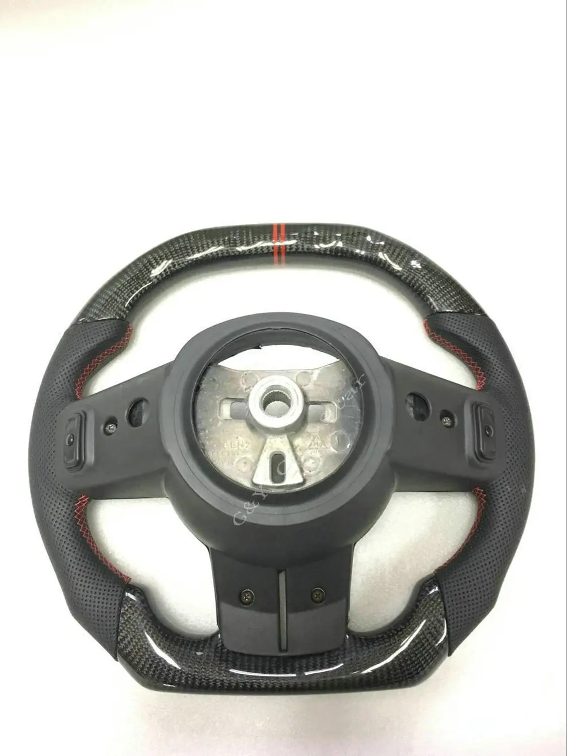 Flat Bottom Top Carbon Fiber/Leather Car Steering Wheel For Jeep Wrangler | Автомобили и мотоциклы