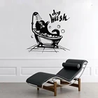 Животные наклейки на стену ветеринарный магазин домашних животных собака кошка кролик виниловая наклейка на стену художественное украшение дома Спальня Съемная настенная бумага