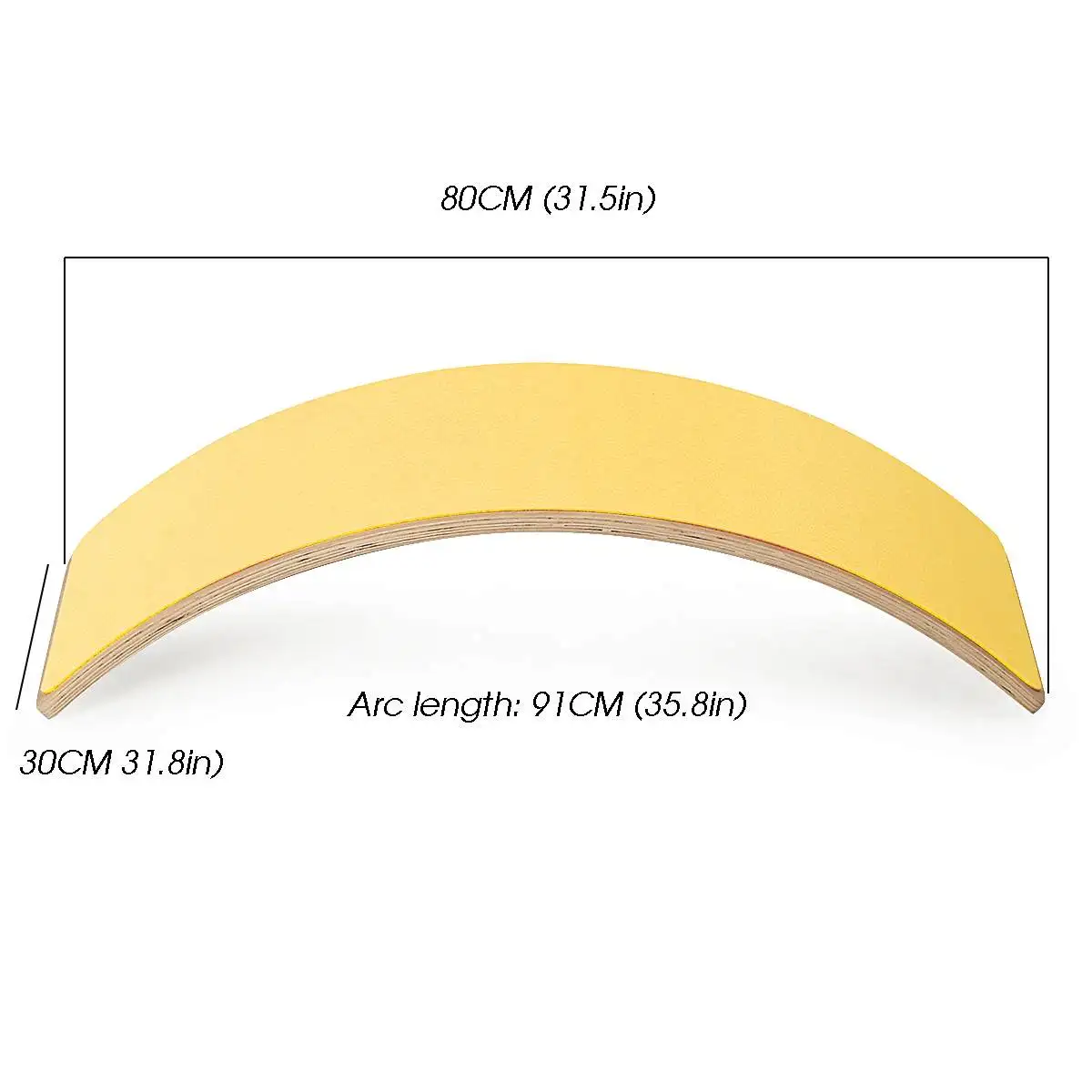 

4 Color 80CM Child Wooden Balance Board Body Wobble Balance Workout Twist Training Equipment Children's Balance Seesaw Toys