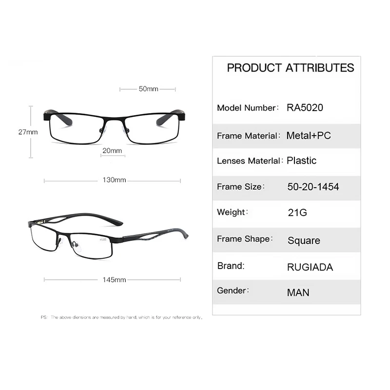 RUGIADA винтажные очки для чтения из сплава женщин и мужчин по рецепту бизнес