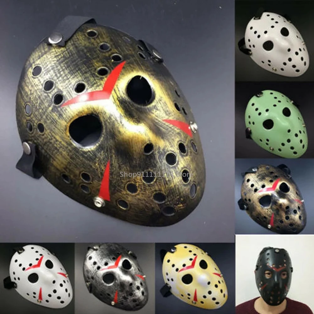 

Jason Mask Hockey Cosplay Halloween Killer Horror Scary Party Decor Masks Masquerade Masque V Vendetta Props Christmas Gifts