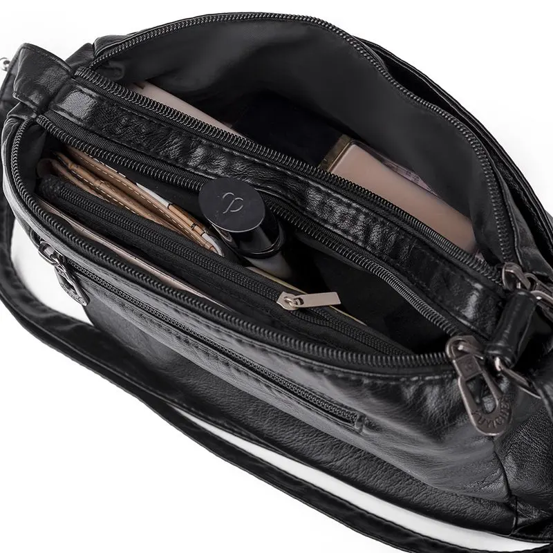 

2021 Shoulder Bag Female Luxury Leather Handbag Female Casual Designer Messenger Shoulder Bag Female Fashion Lady